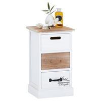 SCHUBLADENREGAL SALVA weiß - Weiß, Holz (29/50/27cm) - CARO-Möbel