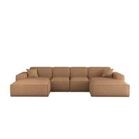 WOHNLANDSCHAFT Celes Premium Xs Artico - Rotbraun, Holzwerkstoff/Textil (342/73/165cm) - Fun Möbel