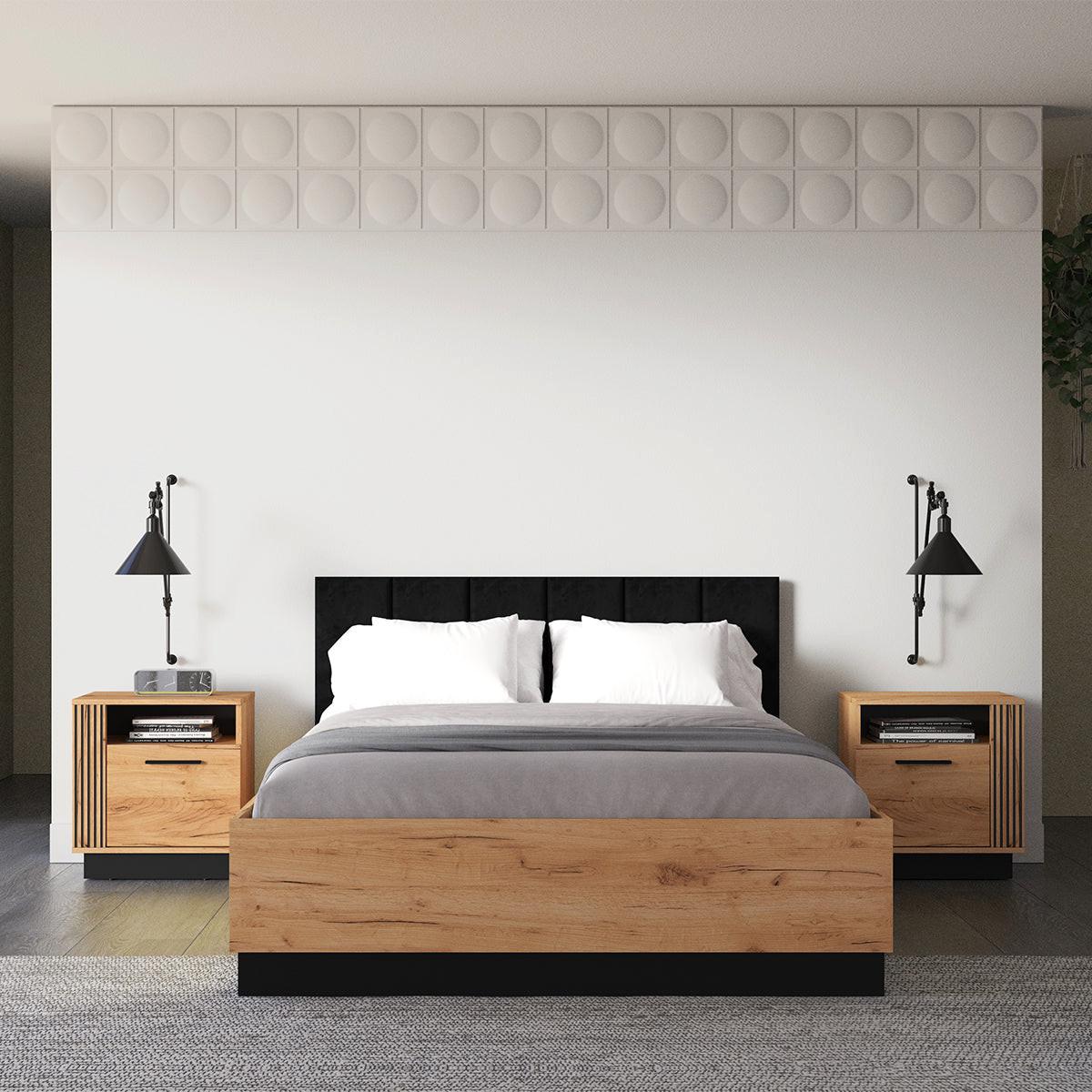 BOXBETT 140/200 Solal Holz - Braun, Holzwerkstoff (140/200cm) - Petits-meubles