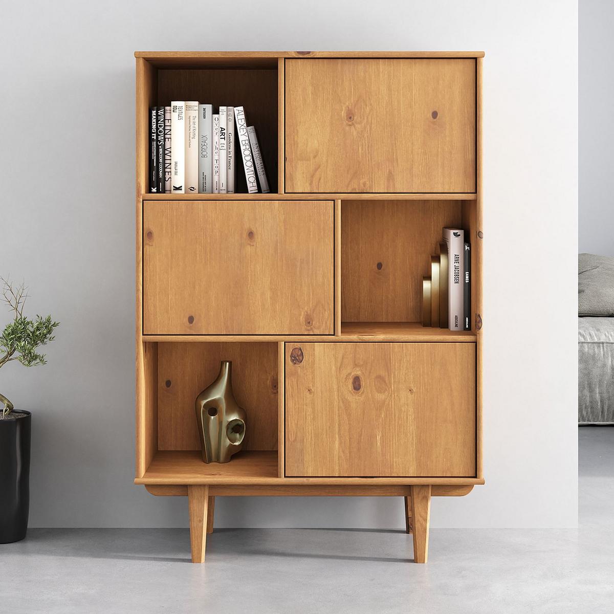 HIGHBOARD SIMONA Eiche - Eichefarben, Holz (95/139/37cm) - IDIMEX