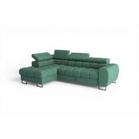 ECKSOFA Bastien Mit Schlaffunktion - Grün, Holzwerkstoff/Textil (170/260cm) - Fun Möbel