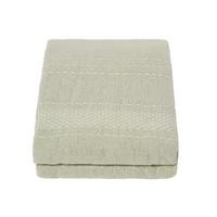 ÜBERWURF Kashi 225/255 cm, Baumwolle mit Fransen - Salbeigrün, Textil (225/255cm) - Homescapes