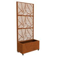 BLUMENKASTEN Surnskoki - Rostfarben, Metall (82/190/38cm) - casa.pro