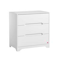 WICKELKOMMODE Ova Weiß - Weiß, Holzwerkstoff (88.5/89.5/52cm) - Petits-meubles