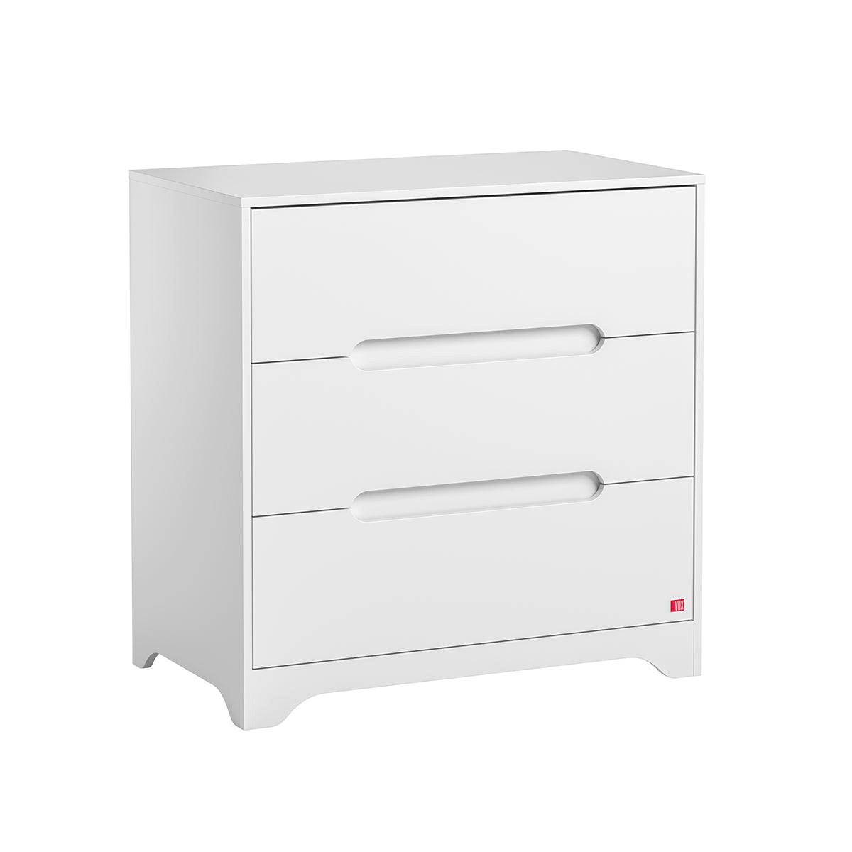 BABYZIMMER 2-teilig Ova Weiß - Weiß, Holzwerkstoff (88.5/89.5/52cm) - Petits-meubles