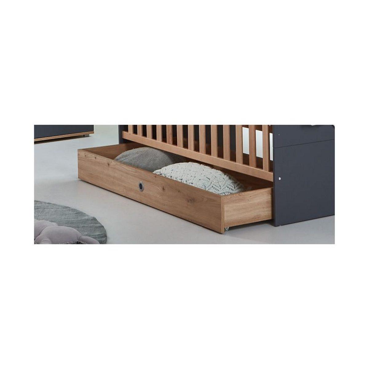 BETTSCHUBKASTEN Alessio für 70 x 140 cm Babybett - Eiche Artisan, Holzwerkstoff (137/16/63cm) - arthur berndt