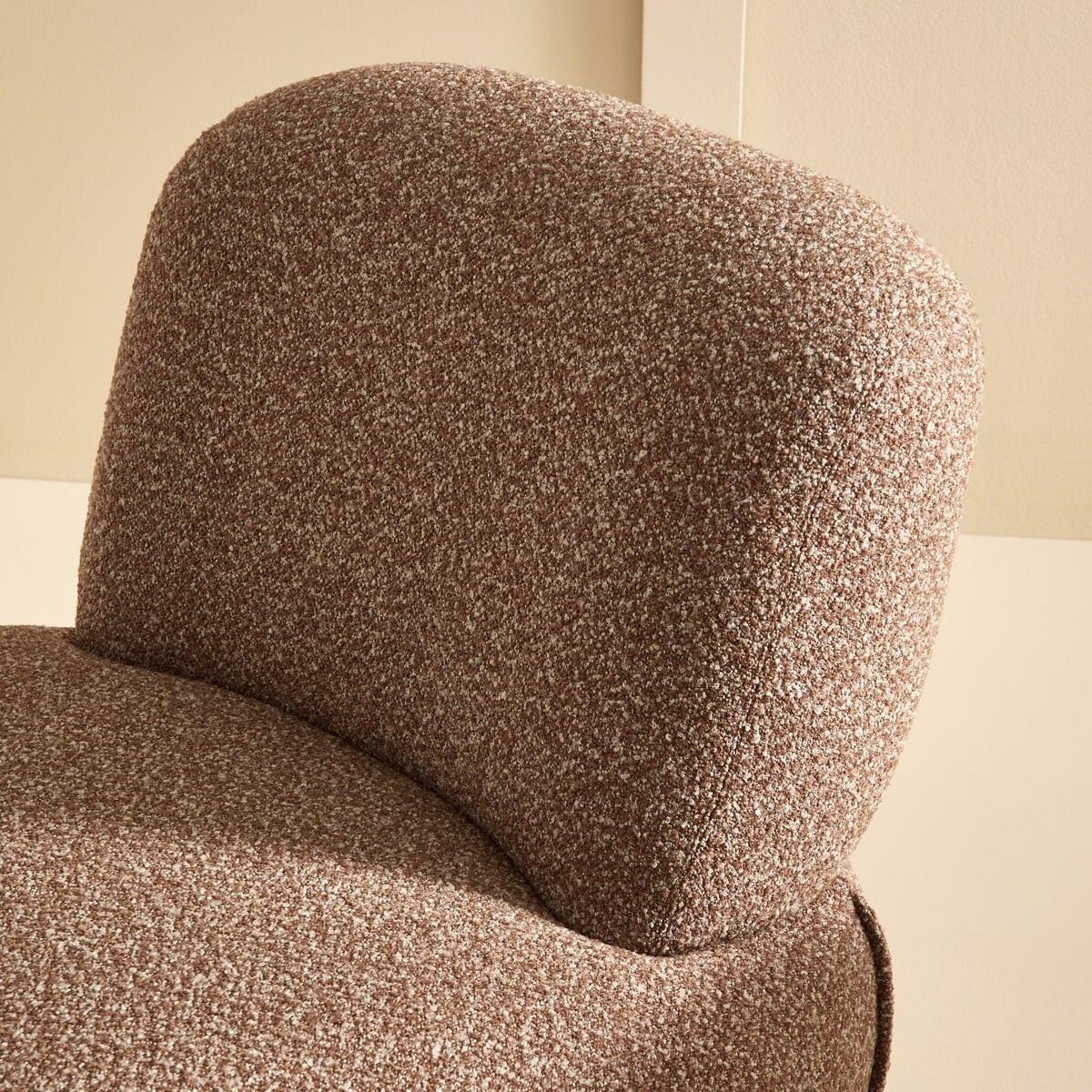 DREHSTUHL aus korallenfarbenem Stoff - 81/92/71 cm - Rot, Textil (81/71/94cm) - Signature