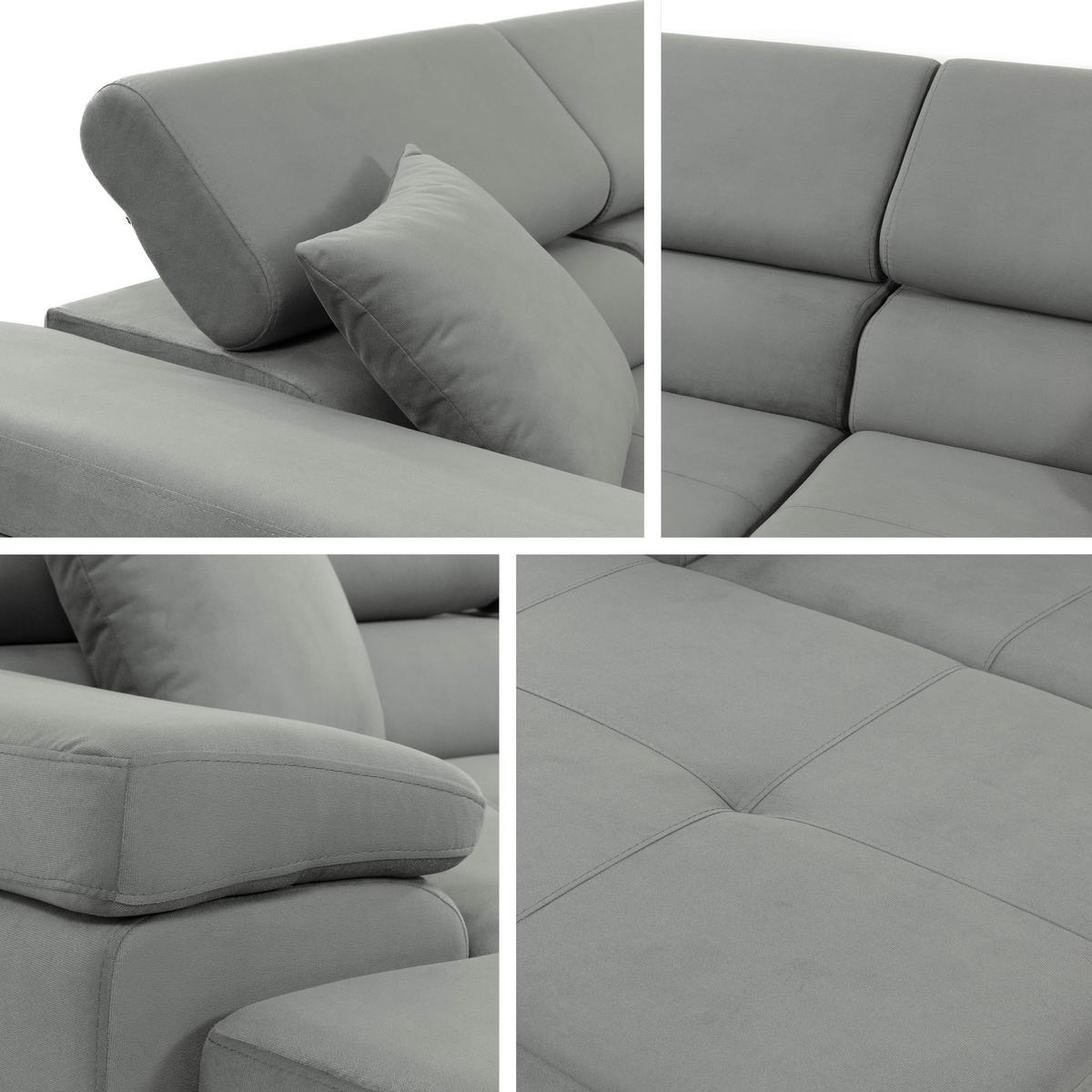 ECKSOFA Torezio Mini Cord, Seite: Rechts - Sahara, Holz/Textil (280/170cm) - MIRJAN24
