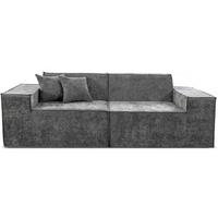 EINZELSOFA lusso Grau - Grau, Textil (100/70/220cm) - Habitat Garten