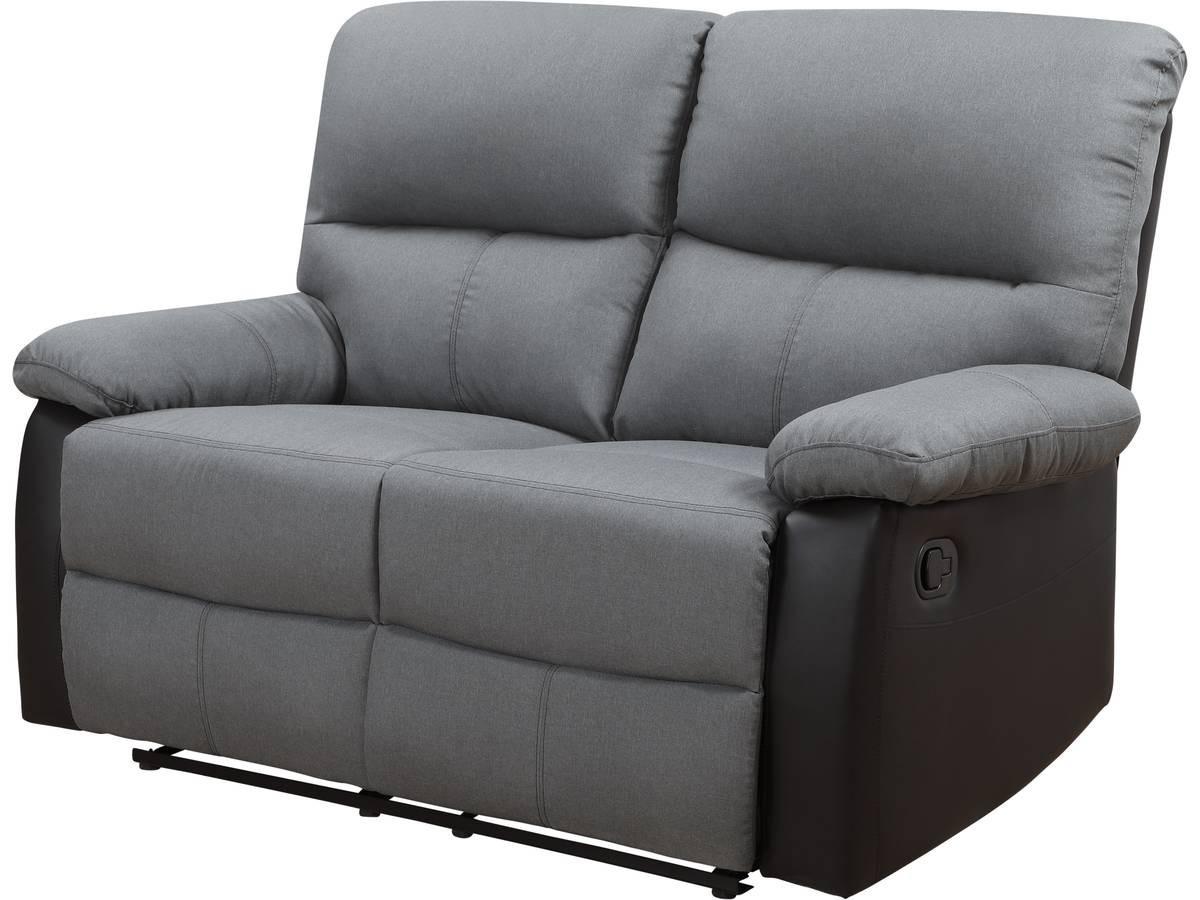 EINZELSOFA lincoln Schwarz / Dunkelgrau - Schwarz, Textil (89/103/147cm) - Habitat Garten