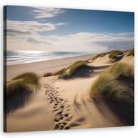 WANDBILD strand meer düne - Beige, Textil (40/40cm) - Feeby