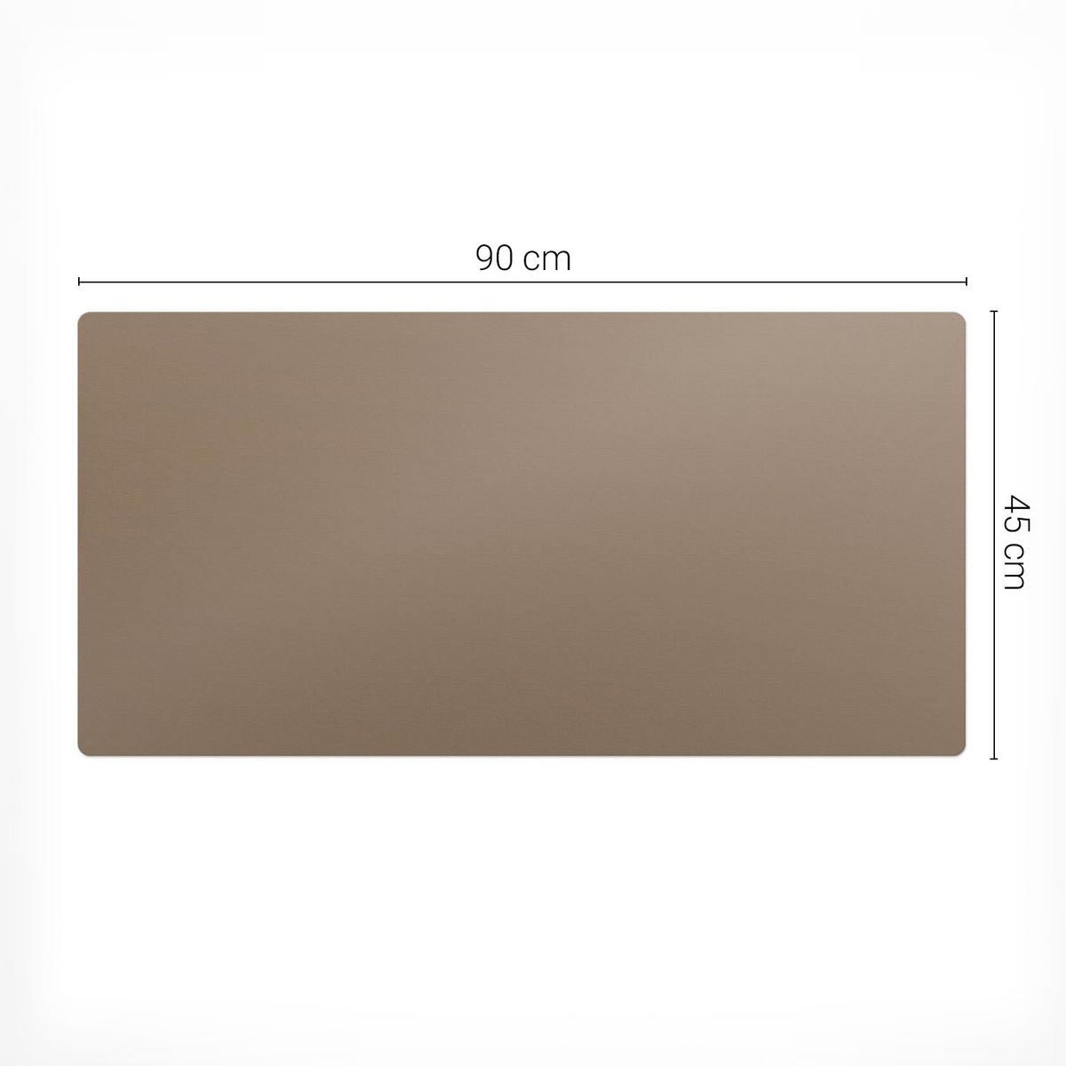 SCHREIBTISCHUNTERLAGE 90x45 cm Braun - Beige, Kunststoff (90/45/1.6cm) - Wallfluent