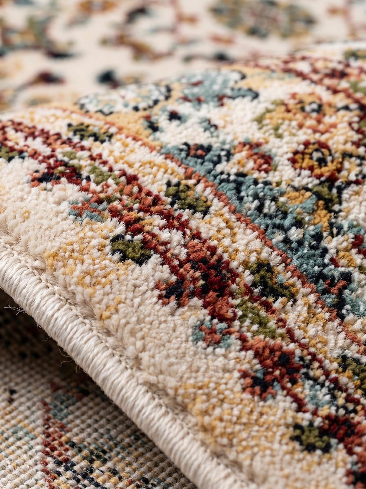 KURZFLORTEPPICH GLAZERT, orientalisch, Natur, 200 x 290 cm - Multicolor, Textil (290/200cm) - KADIMA DESIGN