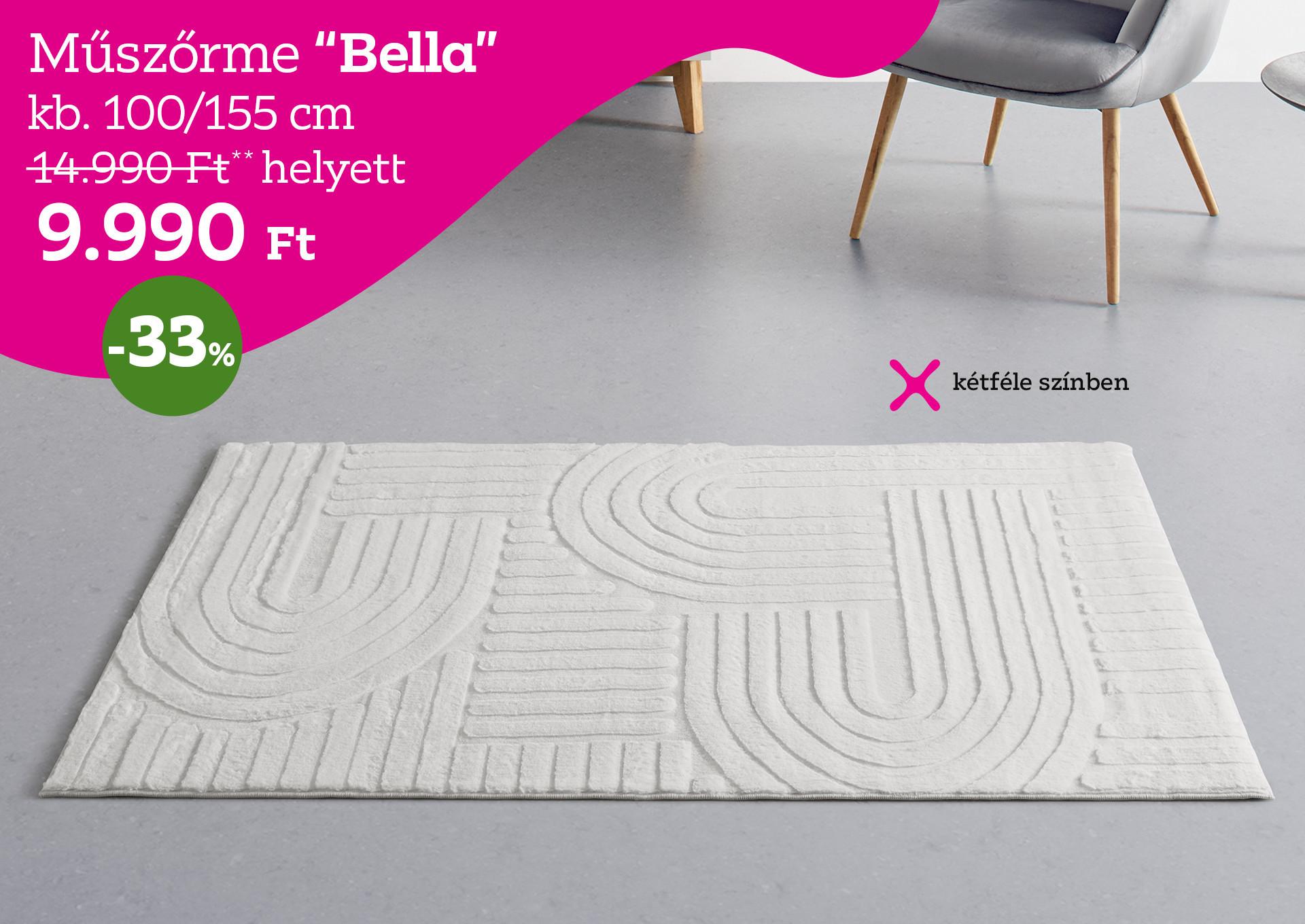 Műszőrme BELLA 14990 Forint helyett 9990 Forint, kedvezmény mértéke 33%