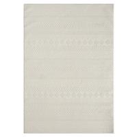 LÄUFER KASOS Waschbar Gestreift Polyester Creme 80 x 300 cm - Beige, Textil (80/300cm) - KADIMA DESIGN