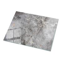TISCHPLATTE 80x60 cm Muster aus Naturmarmor - Dunkelgrau, Glas (0.4/80/60cm) - TULUP