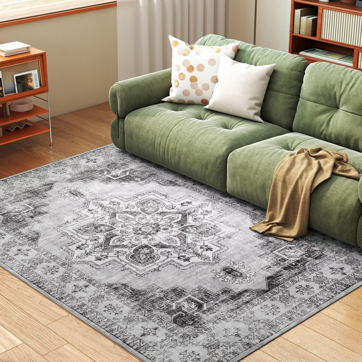 TEPPICH Flanell Grau - Grau, Textil (160/230cm) - HOMCOM