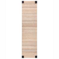 TEPPICH Schwarz/Beige 80/300 cm Jute Amravati - Beige, Textil (80/300cm) - Beliani