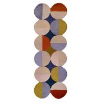 WOLLTEPPICH HALLEIN, mit Wellenmuster, Bunt, 80 x 230 cm - Multicolor, Textil (230/80cm) - KADIMA DESIGN