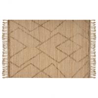 TEPPICH geflochten Beige 200/300 cm Handere - Beige, Naturmaterialien (200/300cm) - Beliani