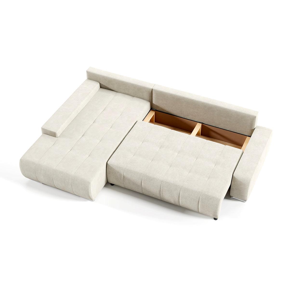 ECKSOFA Jonas 4 Sitzplätze Hellgrau - Grau, Holzwerkstoff (265/185cm) - Petits-meubles