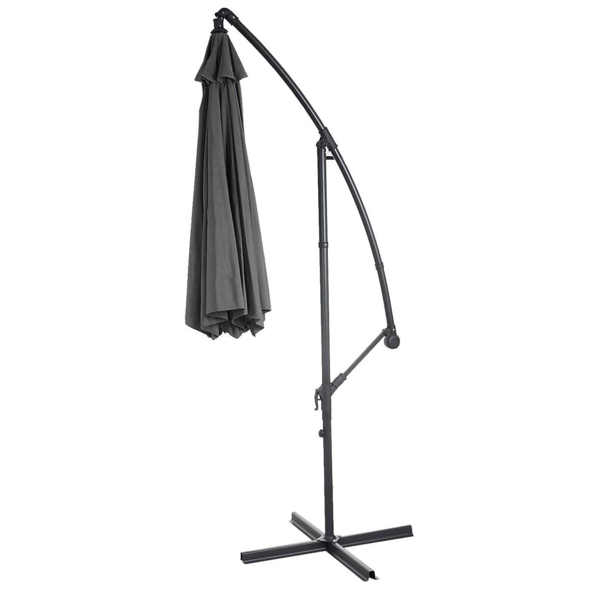 AMPELSCHIRM Grau - Grau, Textil (360/295cm) - MCW