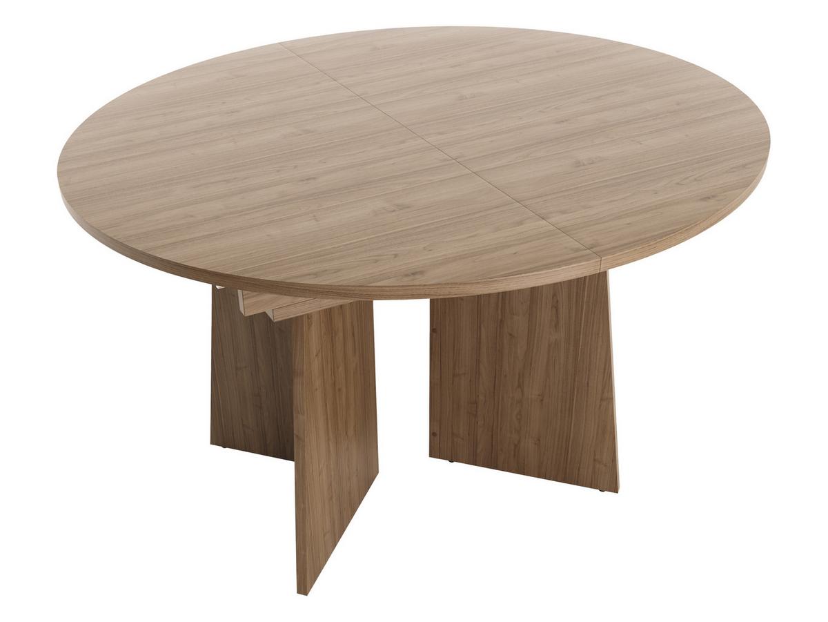 ESSTISCH Aurena AU09 - Nussbaumfarben, Holzwerkstoff (120/120/77cm) - MIRJAN24