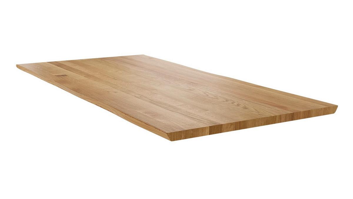 TISCHPLATTE Daniella 140x4x90 Esstischplatte Massivholz Wildeiche - Wildeiche, Holz (140/4/90cm) - 58aufmkessel