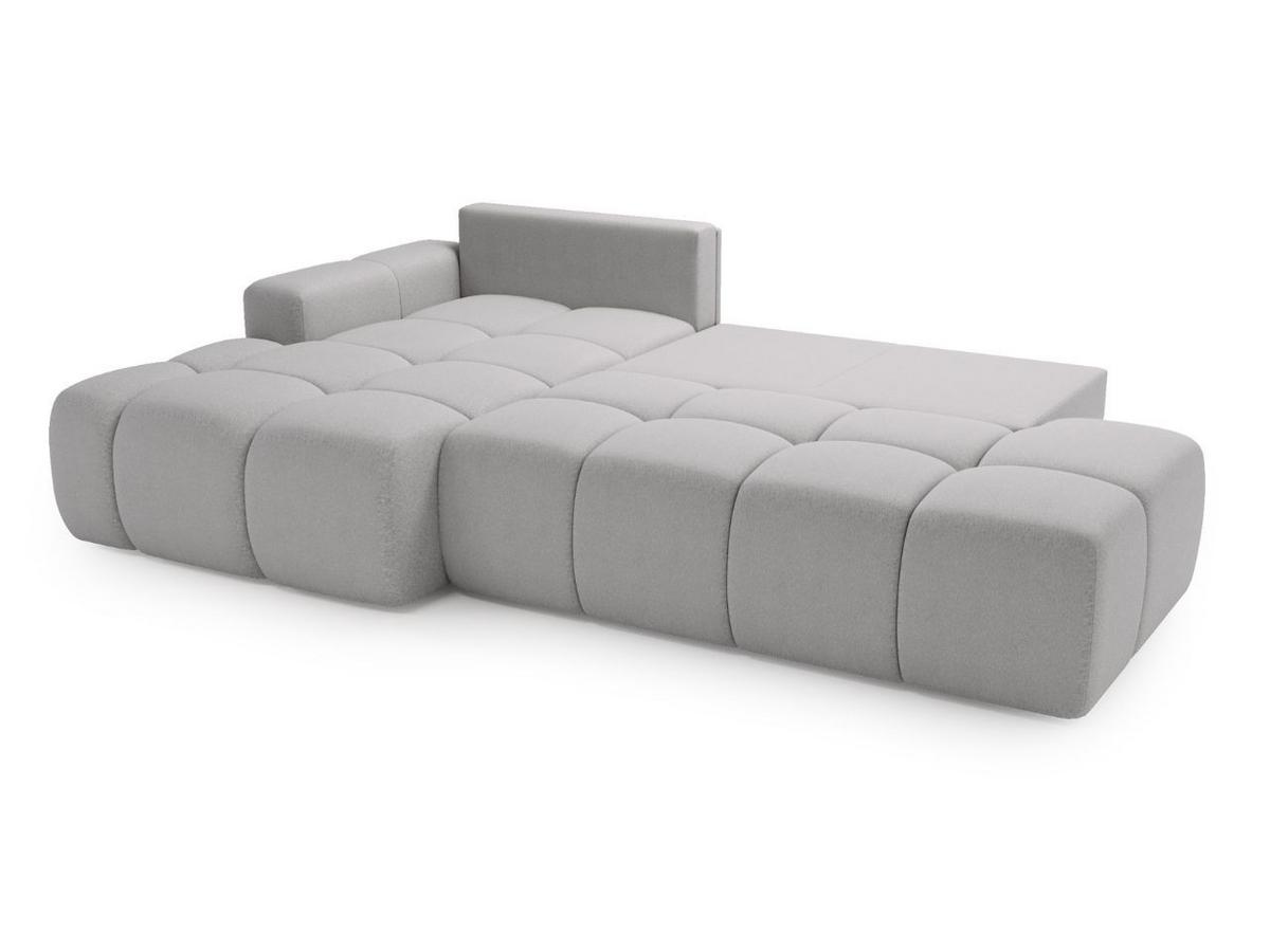 ECKSOFA Montero Bouclé-Stoff Grau Links - Grau, Holz/Textil (280/177cm) - Graingold