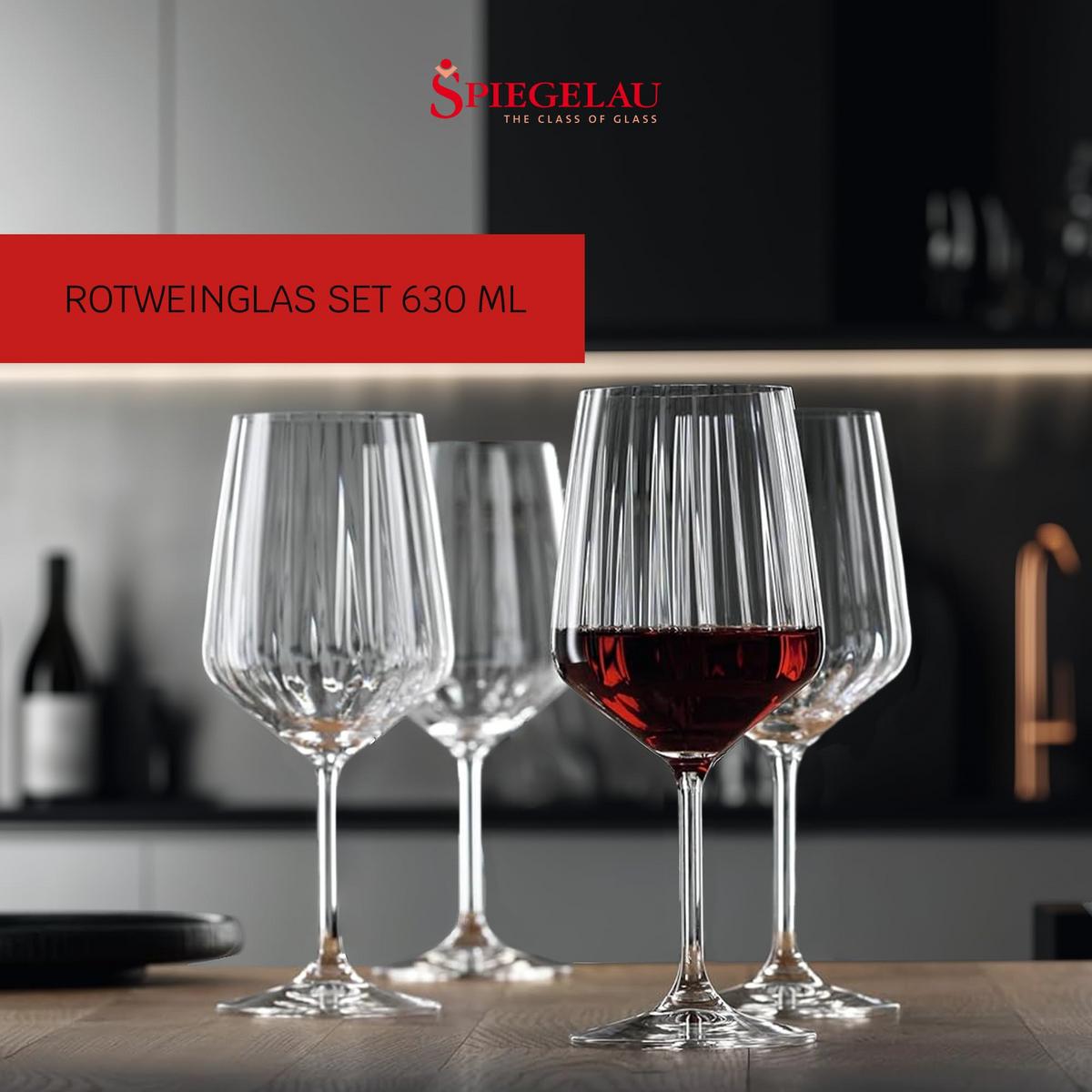 ROTWEINGLÄSER Lifestyle transparent 630 ml 4er Set - Transparent, Glas (0.63L) - Spiegelau