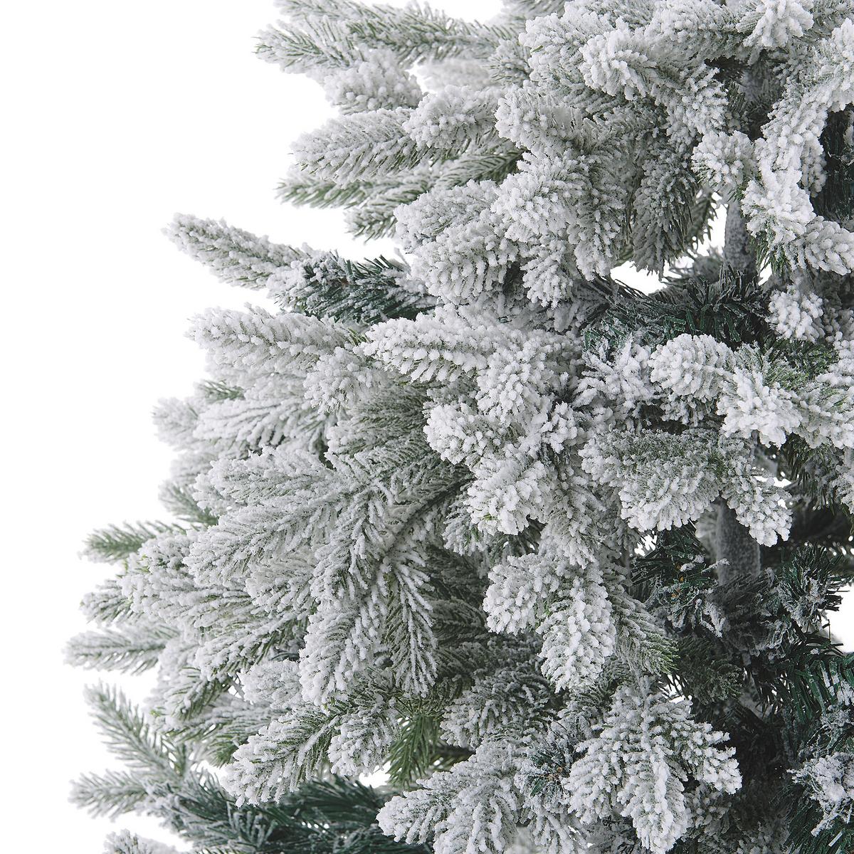 WEIHNACHTSBAUM 120 cm Weiß Foraker - Weiß, Kunststoff (120cm) - Beliani