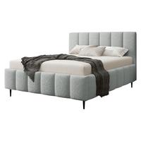 POLSTERBETT Lunaro Leg - Hellgrau/Schwarz, Holz/Textil (140/200cm) - MIRJAN24