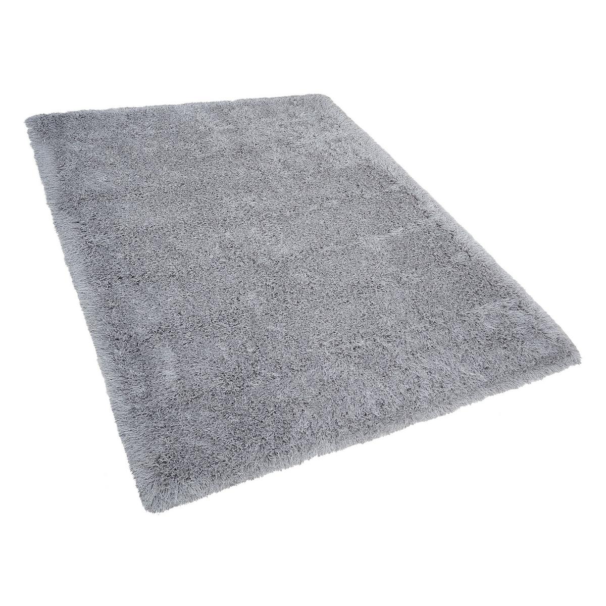 SHAGGY-TEPPICH Cide 200/140 cm - Grau, Kunststoff (140/200cm) - Beliani