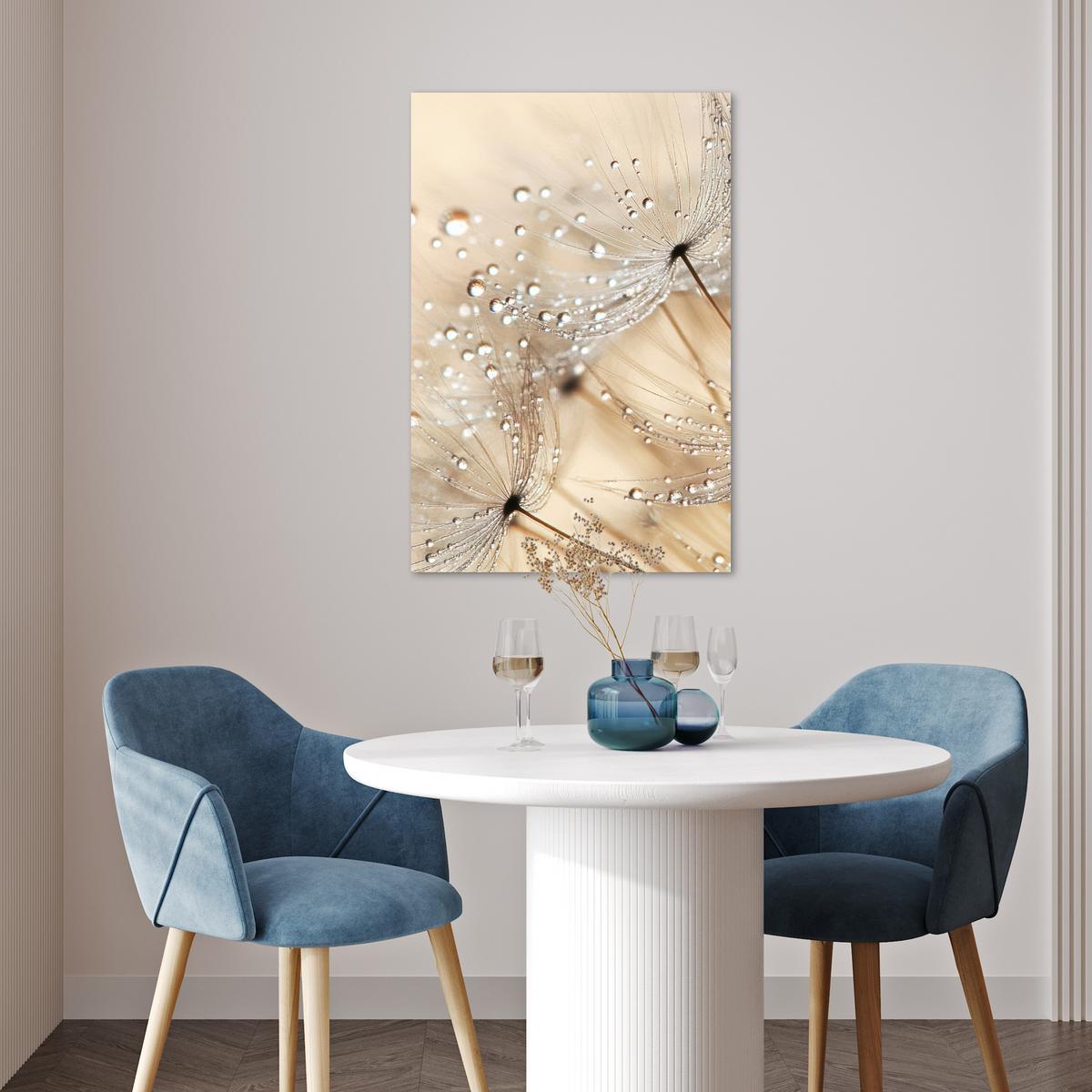 POSTER Löwenzahn - Abstrakt - Natur - Beige Wanddeko 40x60 cm - Braun, Papier (40/60/0.1cm) - MuchoWow
