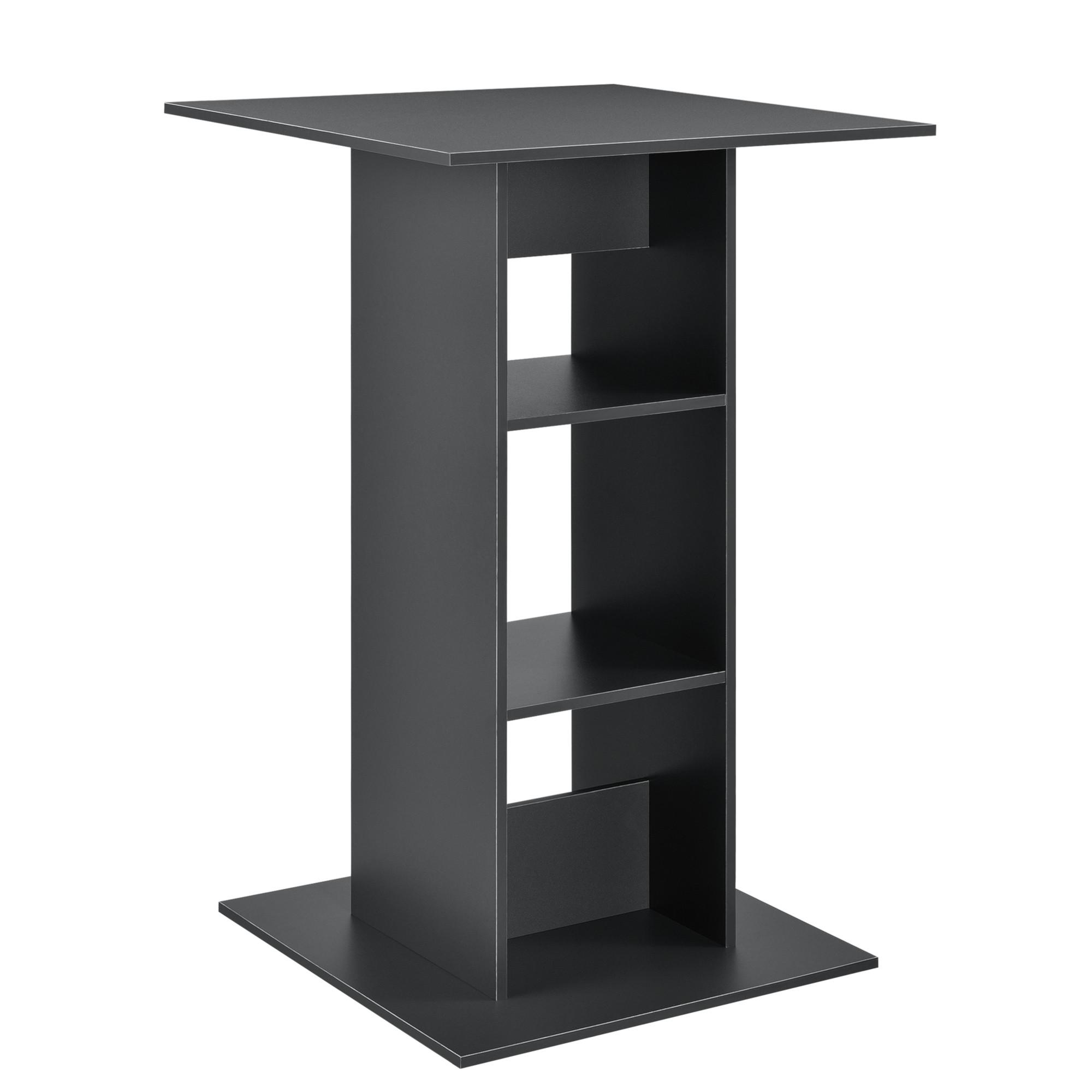 BARTISCH Visby - Dunkelgrau, Holzwerkstoff (70/70/110cm) - [en.casa]