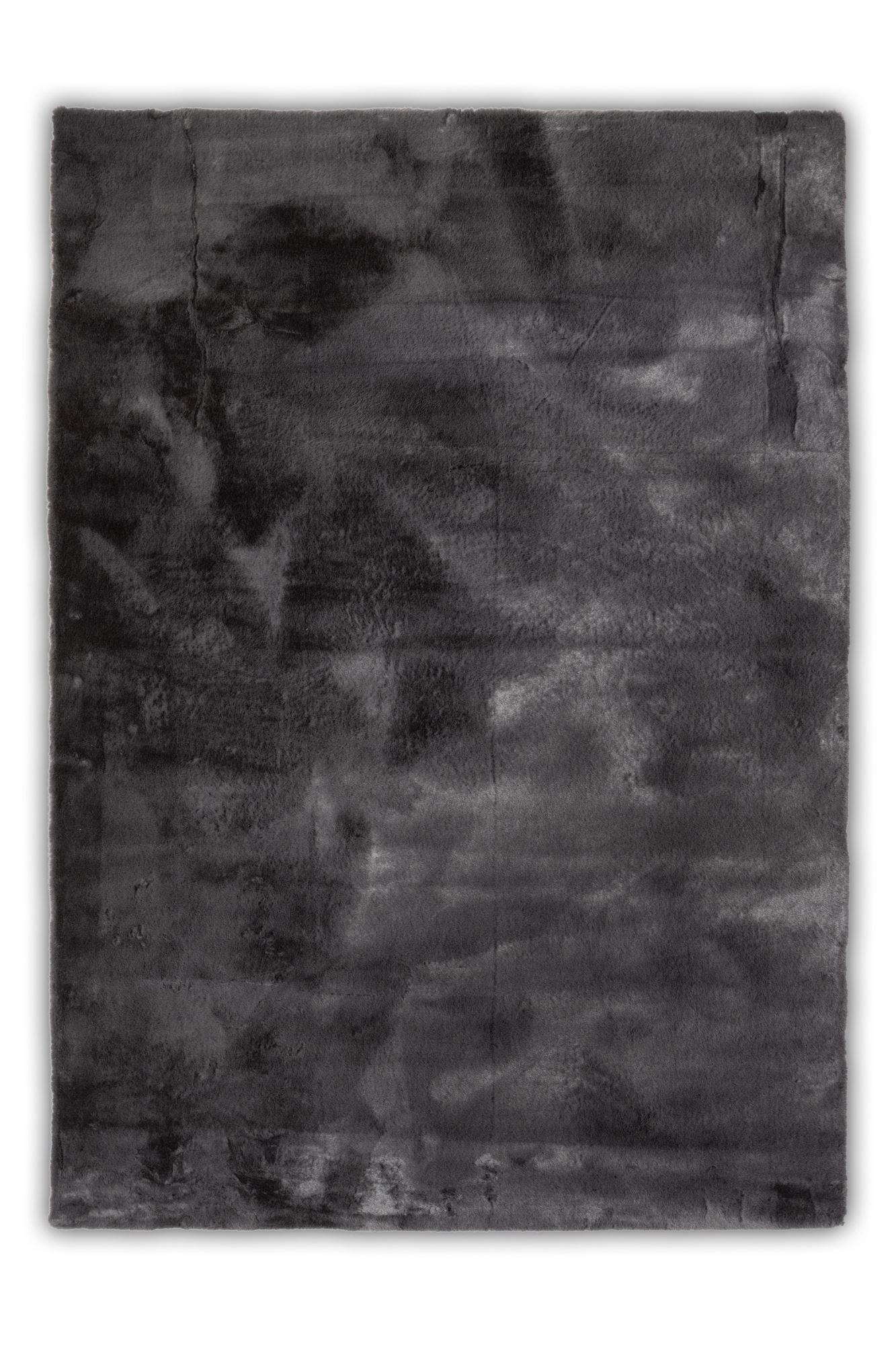 KUNSTFELLTEPPICH Chiara 60x135 cm - Anthrazit, Textil (60/135cm) - Gino Falcone