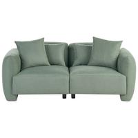 3-SITZER-SOFA Stoff Hellgrün Ekenes - Hellgrün, Textil (182/72/90cm) - Beliani