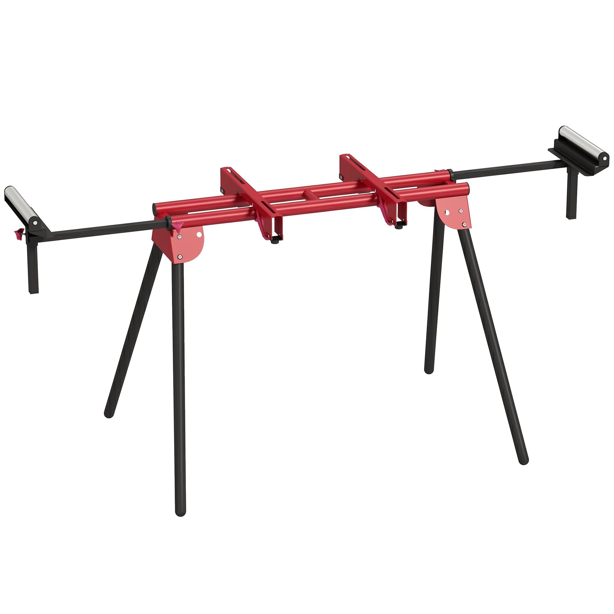 GEHRUNGSSÄGENSTÄNDER Metall Rot - Rot, Metall (94/63/76cm) - HOMCOM