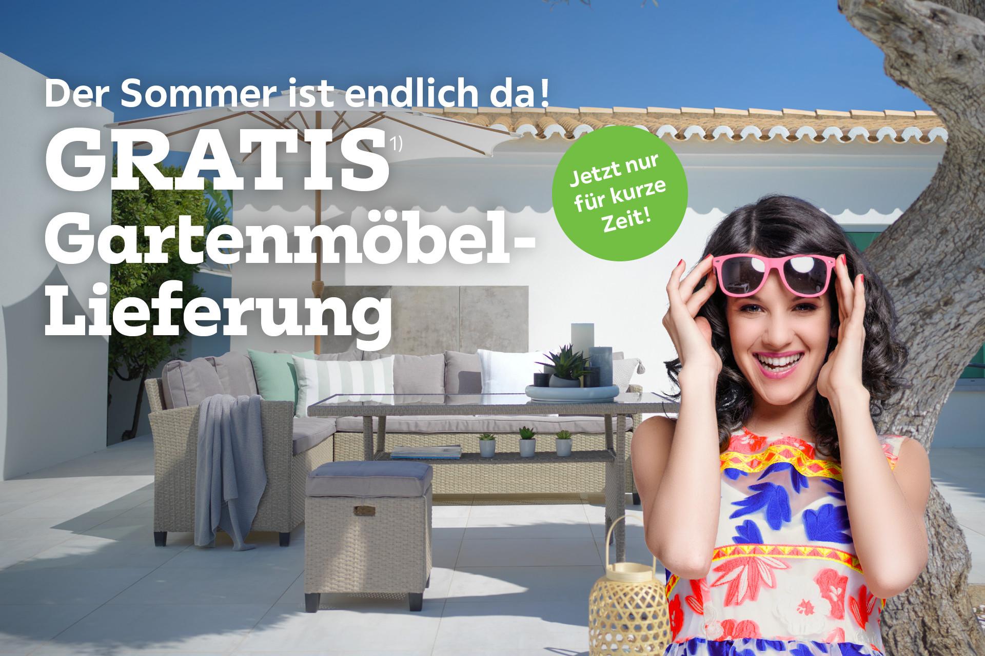 GRATIS Gartenmöbel Lieferung mömax.de