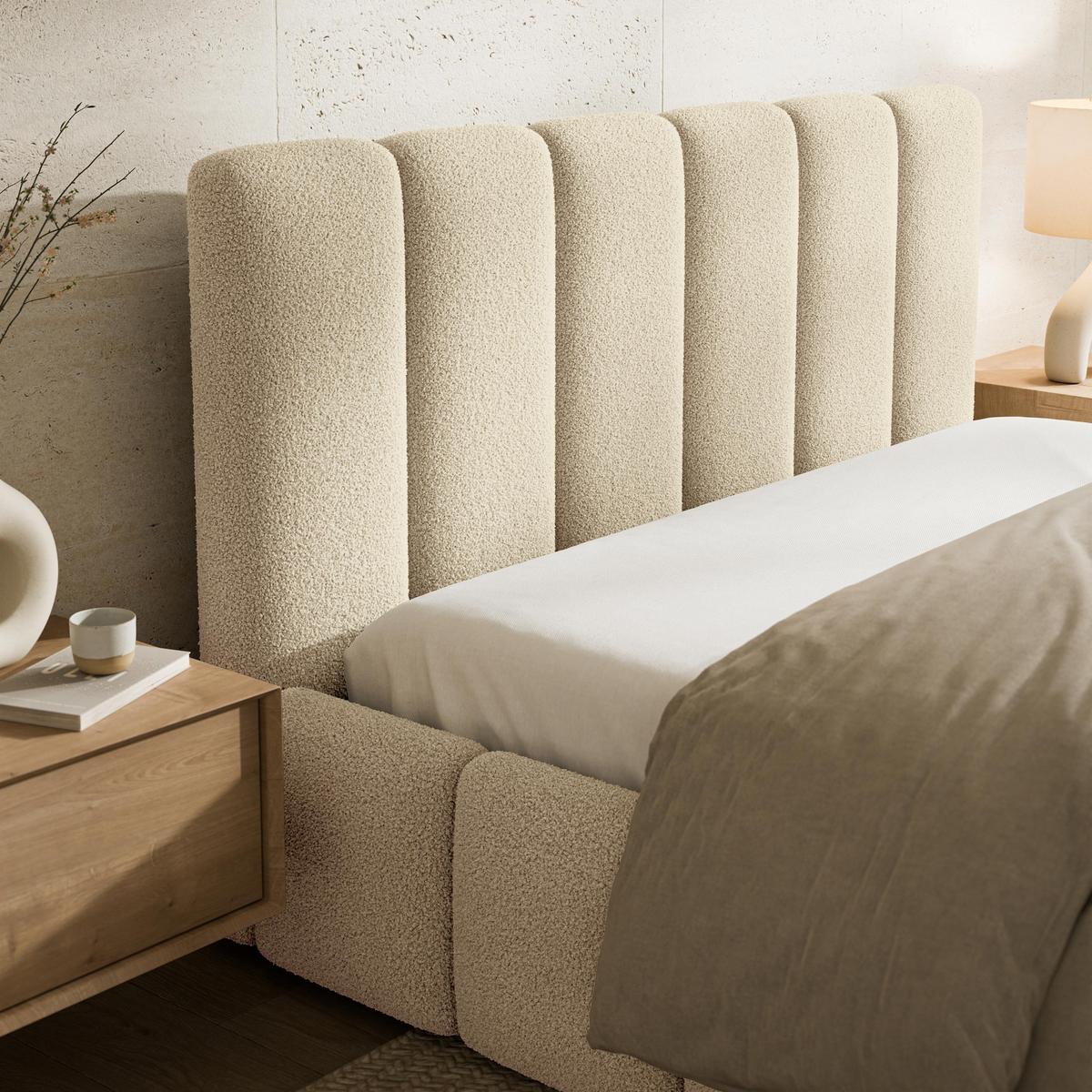 POLSTERBETT RANIS 160x200 cm mit Bettkästen - Creme - Creme, Holz/Textil (160/200cm) - MASSENO