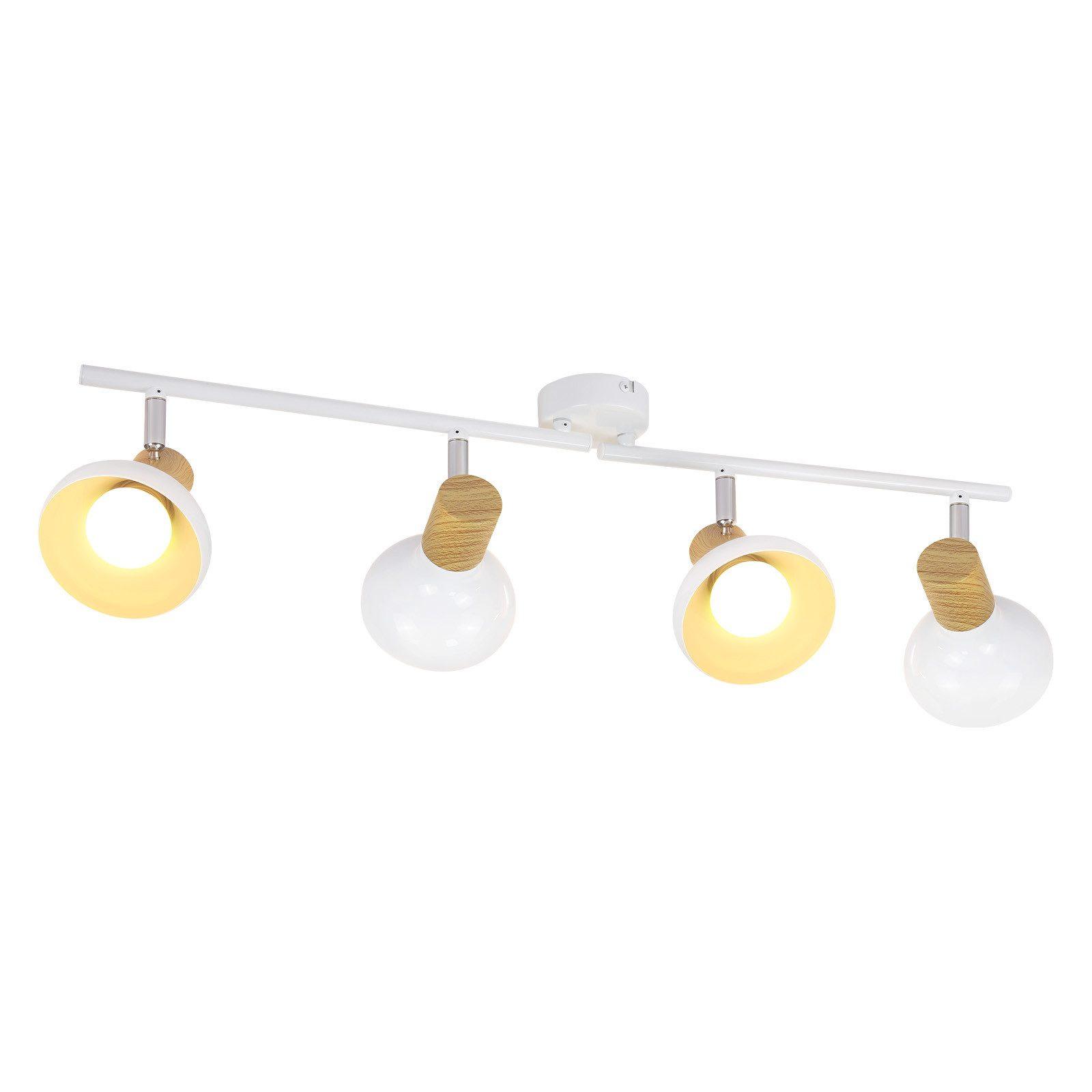 DECKENSTRAHLER Farrell 4-flammig 70/11/15.5 cm - Weiß, Metall (70/11/15.5cm) - Nettlife