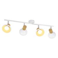 DECKENSTRAHLER Farrell 4-flammig 70/11/15.5 cm - Weiß, Metall (70/11/15.5cm) - Nettlife