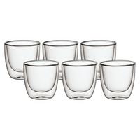 DOPPELWANDIGE BECHER Manufacture Rock transparent 60 ml 6er Set - Transparent, Glas (0.06L) - Villeroy & Boch