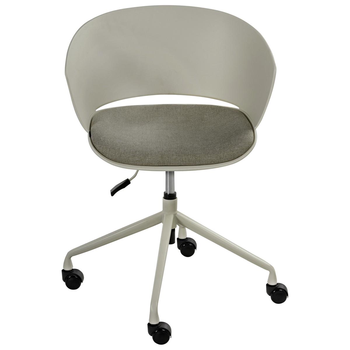 BÜROSTUHL Dunkelgrün Gleeful - Dunkelgrün/Schwarz, Textil (64/77/64cm) - Beliani