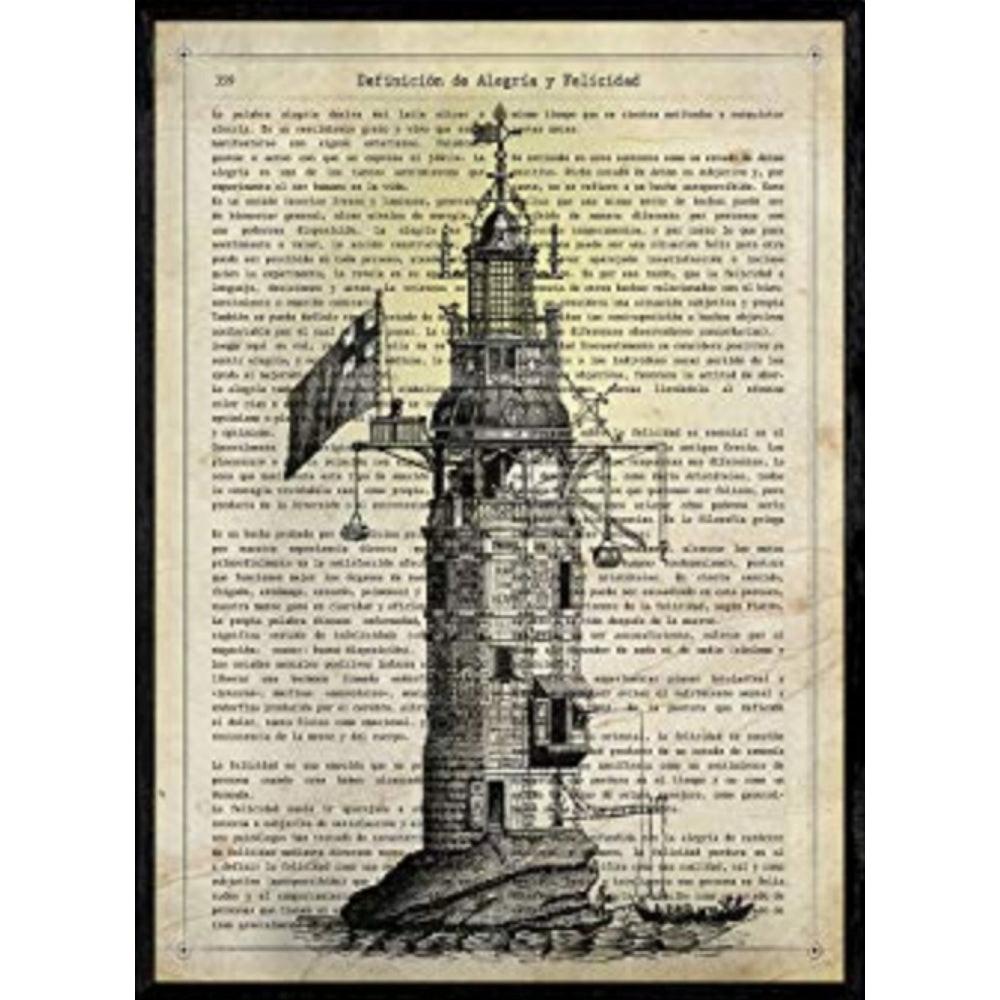 POSTER Leuchtturm A4 Rahmenlos - Klar, Papier (29.7/5/21cm) - Nacnic