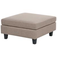 OTTOMANE Stoff Braun Unstad - Braun, Textil (76/39/76cm) - Beliani