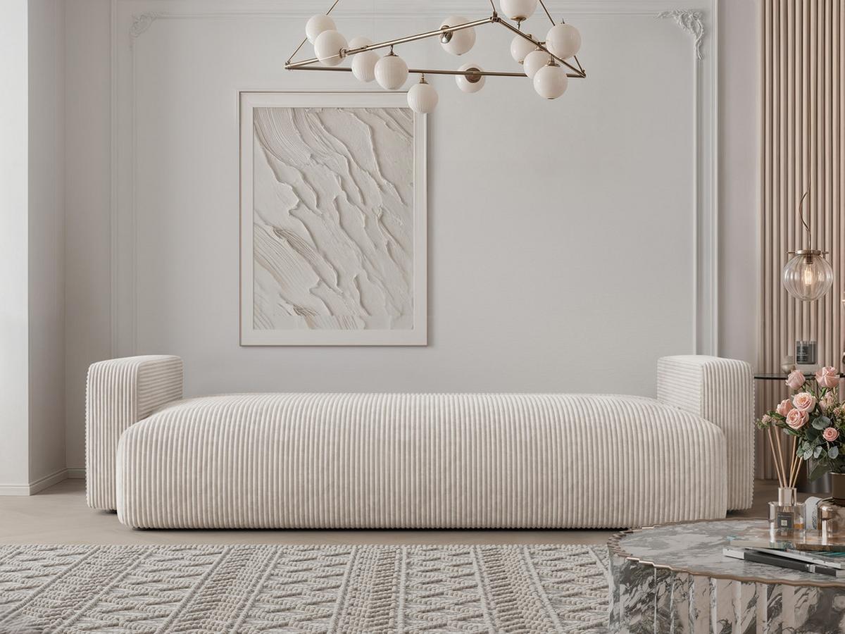 SCHLAFSOFA PIANO mit Bettkasten, Creme - Creme, Textil (246/79/93cm) - Idohome