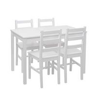 ESSZIMMER-SET Weiß - Weiß, Holz (108/86/64cm) - MCW