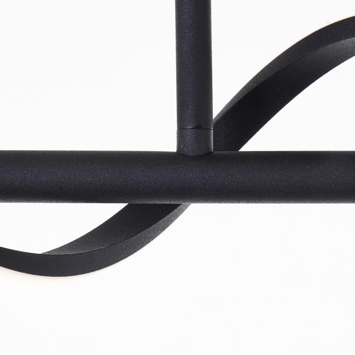 DECKENLEUCHTE Eunice G99268/76 - Schwarz, Metall (9.7/80/16cm) - Brilliant