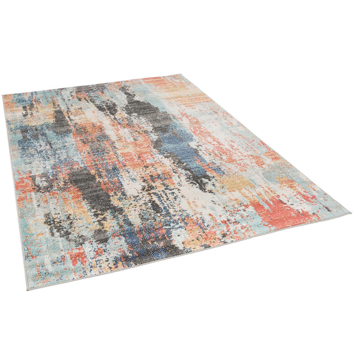DESIGNER IN UND OUTDOOR TEPPICH VINTAGE MUSTER - Rotbraun, Textil (80/150cm) - Pergamon